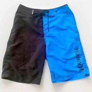 💦HURLEY💦 2~TONE LACE~UP BACK  POCKET BOARD SHORTS EUC🏄